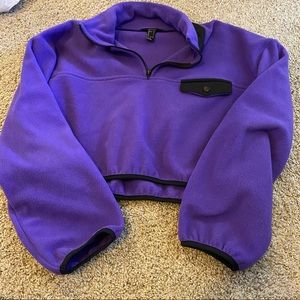 long sleeve crop top sweater